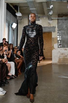 PFW - Pressiat Runway A model walks the runway during the Pressiat Womenswear Spring Summer 2026 show as part of Paris Fashion Week on September 30, 2025 in Paris, France. Photo by Jana Call me J ABACAPRESS.COM Paris Ile de France France  Copyright: xJanaxCallxmexJ ABACAx