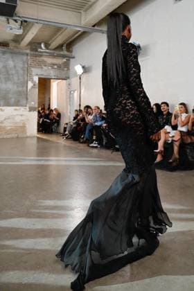 PFW - Pressiat Runway A model walks the runway during the Pressiat Womenswear Spring Summer 2026 show as part of Paris Fashion Week on September 30, 2025 in Paris, France. Photo by Jana Call me J ABACAPRESS.COM Paris Ile de France France  Copyright: xJanaxCallxmexJ ABACAx