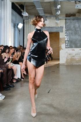 PFW - Pressiat Runway A model walks the runway during the Pressiat Womenswear Spring Summer 2026 show as part of Paris Fashion Week on September 30, 2025 in Paris, France. Photo by Jana Call me J ABACAPRESS.COM Paris Ile de France France  Copyright: xJanaxCallxmexJ ABACAx