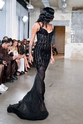 PFW - Pressiat Runway A model walks the runway during the Pressiat Womenswear Spring Summer 2026 show as part of Paris Fashion Week on September 30, 2025 in Paris, France. Photo by Jana Call me J ABACAPRESS.COM Paris Ile de France France  Copyright: xJanaxCallxmexJ ABACAx