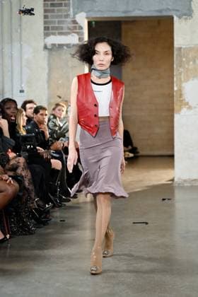 PFW - Pressiat Runway A model walks the runway during the Pressiat Womenswear Spring Summer 2026 show as part of Paris Fashion Week on September 30, 2025 in Paris, France. Photo by Jana Call me J ABACAPRESS.COM Paris Ile de France France  Copyright: xJanaxCallxmexJ ABACAx