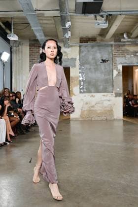 PFW - Pressiat Runway A model walks the runway during the Pressiat Womenswear Spring Summer 2026 show as part of Paris Fashion Week on September 30, 2025 in Paris, France. Photo by Jana Call me J ABACAPRESS.COM Paris Ile de France France  Copyright: xJanaxCallxmexJ ABACAx