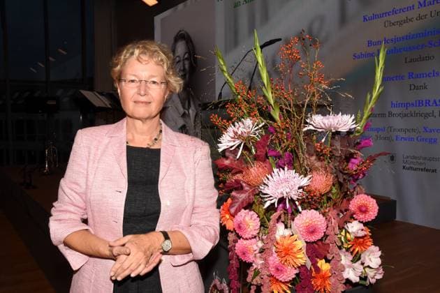 Annette Rammelsberger SZ Journalist Prizewinner Munich 30 09 2025 Literaturhaus Publizistikpreis 2025 to the journalist Annette Rammelsberger SZ Journalism Prize is endowed with 10,000 euros and is awarded every three years, alternating with the Literature and Translation Prize Munich