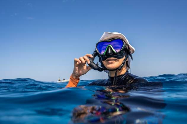 woman snorkelling in the Red Sea Hurghada, Red Sea Governorate, Egypt CR_THHE250930C-1824256-01 ,model released, Symbolfoto