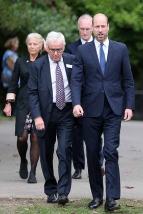 The Prince Of Wales Attends The Global Humanitarian Memorial Launch LONDON, ENGLAND - OCTOBER 01: Prince William, Prince of Wales as he attends the launch of the Global Humanitarian Memorial on October 01, 2025 in London, England. The memorial, which was created by Michael Landy and the Humanitarian Memorial Committee, celebrates humanitarians across the world and pays tribute to all those who have lost their lives whilst delivering humanitarian aid., Credit:Chris Jackson Avalon United Kingdom, England, London, Gunnersbury Park Museum  Copyright: xChrisxJacksonx xAvalonx 1042327370