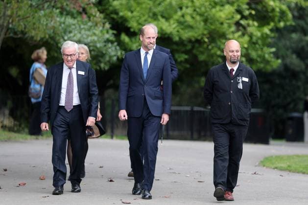 The Prince Of Wales Attends The Global Humanitarian Memorial Launch LONDON, ENGLAND - OCTOBER 01: Prince William, Prince of Wales as he attends the launch of the Global Humanitarian Memorial on October 01, 2025 in London, England. The memorial, which was created by Michael Landy and the Humanitarian Memorial Committee, celebrates humanitarians across the world and pays tribute to all those who have lost their lives whilst delivering humanitarian aid., Credit:Chris Jackson Avalon United Kingdom, England, London, Gunnersbury Park Museum  Copyright: xChrisxJacksonx xAvalonx 1042327417