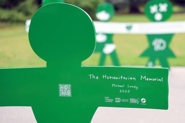 The Prince Of Wales Attends The Global Humanitarian Memorial Launch LONDON, ENGLAND - OCTOBER 01: A general view of the launch of the Global Humanitarian Memorial on October 01, 2025 in London, England. The memorial, which was created by Michael Landy and the Humanitarian Memorial Committee, celebrates humanitarians across the world and pays tribute to all those who have lost their lives whilst delivering humanitarian aid., Credit:Chris Jackson Avalon United Kingdom, England, London, Gunnersbury Park Museum  Copyright: xChrisxJacksonx xAvalonx 1042327587