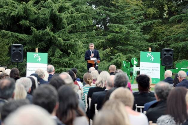 The Prince Of Wales Attends The Global Humanitarian Memorial Launch LONDON, ENGLAND - OCTOBER 01: Tom Fletcher speaks at the launch of the Global Humanitarian Memorial on October 01, 2025 in London, England. The memorial, which was created by Michael Landy and the Humanitarian Memorial Committee, celebrates humanitarians across the world and pays tribute to all those who have lost their lives whilst delivering humanitarian aid., Credit:Chris Jackson Avalon United Kingdom, England, London, Gunnersbury Park Museum  Copyright: xChrisxJacksonx xAvalonx 1042327605