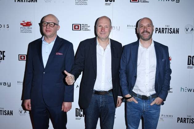 The Partisan premiere, London LONDON, ENGLAND - SEPTEMBER 30: Robert Chadaj, Matt Whyte and guest attending ˜The Partisan™ premiere at Vue, Leicester Square on September 30, 2025 in London, England. CAP MAR MAR Great Britain Copyright: xMartinxHarris CapitalxPicturesx