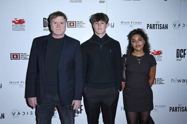 The Partisan premiere, London LONDON, ENGLAND - SEPTEMBER 30: Steven Waddington, Sonny Waddington and Aliana Appiagyei attending ˜The Partisan™ premiere at Vue, Leicester Square on September 30, 2025 in London, England. CAP MAR MAR Great Britain Copyright: xMartinxHarris CapitalxPicturesx