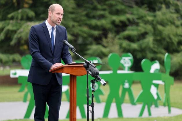 . 01 10 2025. London, United Kingdom. Prince William at the launch of the Global Humanitarian Memorial in London,  xPoolx xi-Imagesx IIM-26266-0008