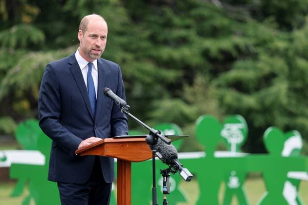 . 01 10 2025. London, United Kingdom. Prince William at the launch of the Global Humanitarian Memorial in London,  xPoolx xi-Imagesx IIM-26266-0011