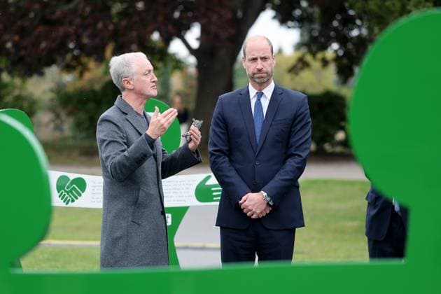 . 01 10 2025. London, United Kingdom. Prince William at the launch of the Global Humanitarian Memorial in London,  xPoolx xi-Imagesx IIM-26266-0014