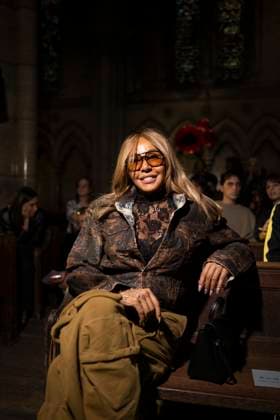 Cathy Guetta at the Front Row Casablanca Womenswear Collection Prêt à Porter Spring Summer 2026 show as part of Paris Fashion Week PFW , 23 avenue georges V, Paris, France, October 01, 2025 Pierre Perusseau Bestimage Front Row Casablanca Womenswear Spring Summer 2026 show as part of Paris Fashion Week on October 01, 2025 in Paris, France Paris France  Copyright: xTizianoxDaxSilvax-xPierrexPerusseaux xBestimagexTizianoxDaxSilvax-xPierrexPerusseaux xBestimagex