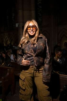 Cathy Guetta at the Front Row Casablanca Womenswear Collection Prêt à Porter Spring Summer 2026 show as part of Paris Fashion Week PFW , 23 avenue georges V, Paris, France, October 01, 2025 Pierre Perusseau Bestimage Front Row Casablanca Womenswear Spring Summer 2026 show as part of Paris Fashion Week on October 01, 2025 in Paris, France Paris France  Copyright: xTizianoxDaxSilvax-xPierrexPerusseaux xBestimagexTizianoxDaxSilvax-xPierrexPerusseaux xBestimagex