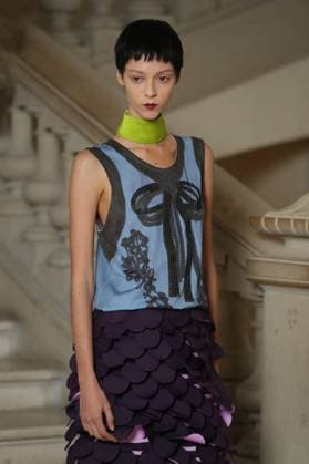 PFW - Maitrepierre Runway A model during the Maitrepierre Womenswear Spring Summer 2026 show at Palais de Tokyo as part of Paris Fashion Week on October 1, 2025 in Paris, France. Photo by Alain-gil Gonzalze ABACAPRESS.COM Paris France  Copyright: xGonzalezxAlain-Gil ABACAx