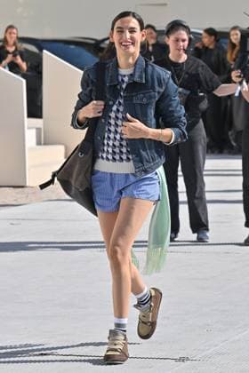 PFW Dior Outside Arrivals Nine D Urso arriving at Dior Show during Paris Fashion Week in Paris, France on October 1, 2025. Photo by Julien Reynaud APS-Medias ABACAPRESS.COM Paris France  Copyright: xReynaudxJulien APS-Medias ABACAx