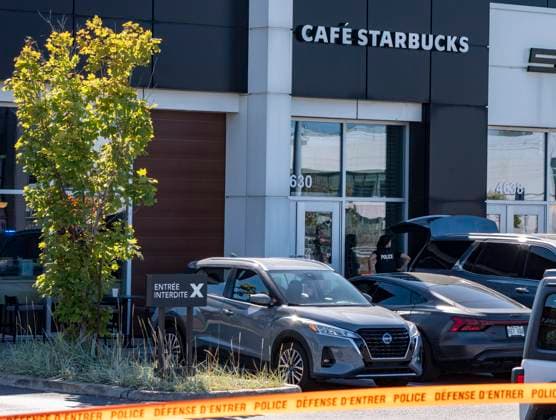 October 1, 2025, Laval, Pq, CANADA: Laval police respond to a shooting in Laval, Que., on Wednesday, Oct. 1, 2025. Laval CANADA  - ZUMAc35_ 20251001_zaf_c35_056 Copyright: xChristinnexMuschix