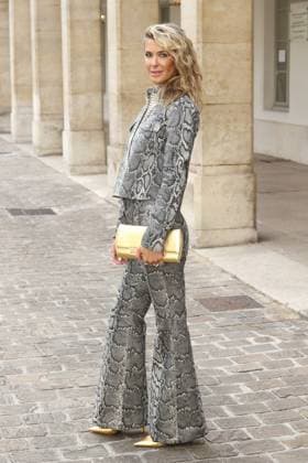 PFW - Gabriela Hearst Photocall Guest attends the Gabriela Hearst Womenswear Spring Summer 2026 show as part of Paris Fashion Week in Paris, France on October 01, 2025. Photo by Jerome Domine ABACAPRESS.COM France  Copyright: xDominexJerome ABACAx