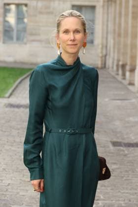 PFW - Gabriela Hearst Photocall Indre Rockefeller attends the Gabriela Hearst Womenswear Spring Summer 2026 show as part of Paris Fashion Week in Paris, France on October 01, 2025. Photo by Jerome Domine ABACAPRESS.COM France  Copyright: xDominexJerome ABACAx
