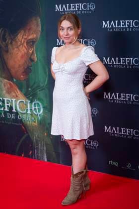 Maleficio premiere, Madrid, Spain - 01 Oct 2025 Elena de Lara attends to Maleficio premiere at Cines Verdi on 01 October, 2025 in Madrid, Spain. (Credit: Miguel Escavias Alfa Images) Madrid Cines Verdi Madrid Spain Copyright: x x2025xMiguelxEscavias AlfaxImagesx