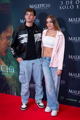 Maleficio premiere, Madrid, Spain - 01 Oct 2025 Nacho de Borbon and Nayade Loospitao attend to Maleficio premiere at Cines Verdi on 01 October, 2025 in Madrid, Spain. (Credit: Miguel Escavias Alfa Images) Madrid Cines Verdi Madrid Spain Copyright: x x2025xMiguelxEscavias AlfaxImagesx