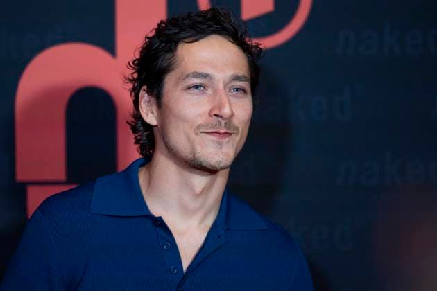 Actor Noah SAAVEDRA mi , portrait, portrait, friendly, laughing, at the premiere of the ARD WDR TV series ,naked, at the Filmpalast Koeln, on 01 10 2025