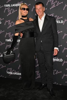 PFW Karl Lagerfeld From Paris With Love Party Paris Hilton, Pier Paolo Righi attending the Karl Lagerfeld From Paris With Love party during Paris Fashion Week in Paris, France on October 1, 2025. Photo by Julien Reynaud APS-Medias ABACAPRESS.COM Paris France  Copyright: xReynaudxJulien APS-Medias ABACAx