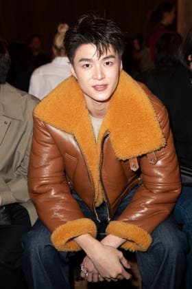 PFW Acne Studios Front Row Meen Nichakoon attending the Acne Studios Womenswear Spring Summer 2026 show as part of Paris Fashion Week in Paris, France on October 01, 2025. Photo by Aurore Marechal ABACAPRESS.COM Paris France  Copyright: xMarechalxAurore ABACAx