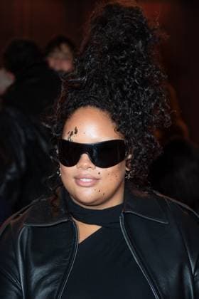 PFW Acne Studios Front Row Shygirl attending the Acne Studios Womenswear Spring Summer 2026 show as part of Paris Fashion Week in Paris, France on October 01, 2025. Photo by Aurore Marechal ABACAPRESS.COM Paris France  Copyright: xMarechalxAurore ABACAx