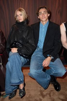 PFW Acne Studios Front Row Desire Iglander and Armand Duplantis attending the Acne Studios Womenswear Spring Summer 2026 show as part of Paris Fashion Week in Paris, France on October 01, 2025. Photo by Aurore Marechal ABACAPRESS.COM Paris France  Copyright: xMarechalxAurore ABACAx