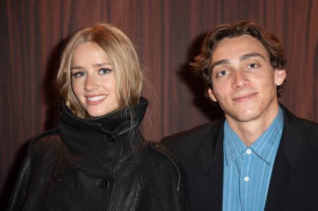 PFW Acne Studios Front Row Desire Iglander and Armand Duplantis attending the Acne Studios Womenswear Spring Summer 2026 show as part of Paris Fashion Week in Paris, France on October 01, 2025. Photo by Aurore Marechal ABACAPRESS.COM Paris France  Copyright: xMarechalxAurore ABACAx
