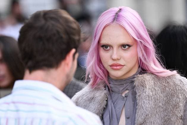 PFW Acne Studios Photocall Adela attending the Acne Studios Womenswear Spring Summer 2026 show as part of Paris Fashion Week in Paris, France on October 01, 2025. Photo by Aurore Marechal ABACAPRESS.COM Paris France  Copyright: xMarechalxAurore ABACAx
