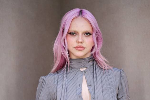 PFW Acne Studios Photocall Adela attending the Acne Studios Womenswear Spring Summer 2026 show as part of Paris Fashion Week in Paris, France on October 01, 2025. Photo by Aurore Marechal ABACAPRESS.COM Paris France  Copyright: xMarechalxAurore ABACAx
