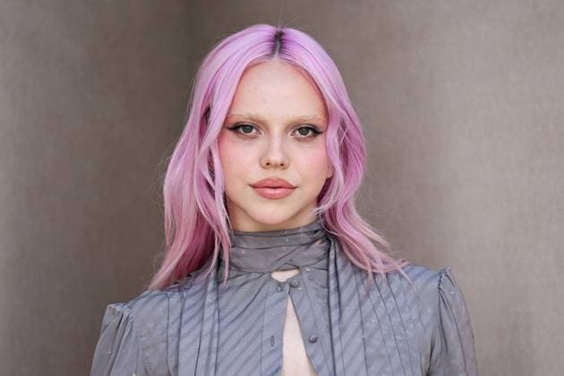 PFW Acne Studios Photocall Adela attending the Acne Studios Womenswear Spring Summer 2026 show as part of Paris Fashion Week in Paris, France on October 01, 2025. Photo by Aurore Marechal ABACAPRESS.COM Paris France  Copyright: xMarechalxAurore ABACAx