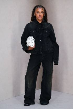 PFW Acne Studios Photocall Marie-Victoire Tiangue attending the Acne Studios Womenswear Spring Summer 2026 show as part of Paris Fashion Week in Paris, France on October 01, 2025. Photo by Aurore Marechal ABACAPRESS.COM Paris France  Copyright: xMarechalxAurore ABACAx