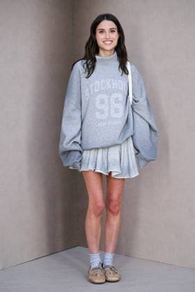 PFW Acne Studios Photocall Madeline Argy attending the Acne Studios Womenswear Spring Summer 2026 show as part of Paris Fashion Week in Paris, France on October 01, 2025. Photo by Aurore Marechal ABACAPRESS.COM Paris France  Copyright: xMarechalxAurore ABACAx