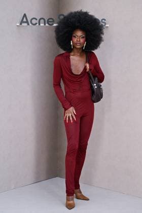 PFW Acne Studios Photocall Symone attending the Acne Studios Womenswear Spring Summer 2026 show as part of Paris Fashion Week in Paris, France on October 01, 2025. Photo by Aurore Marechal ABACAPRESS.COM Paris France  Copyright: xMarechalxAurore ABACAx