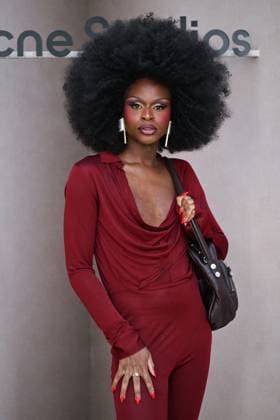 PFW Acne Studios Photocall Symone attending the Acne Studios Womenswear Spring Summer 2026 show as part of Paris Fashion Week in Paris, France on October 01, 2025. Photo by Aurore Marechal ABACAPRESS.COM Paris France  Copyright: xMarechalxAurore ABACAx