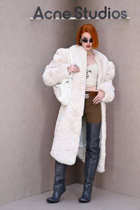 PFW Acne Studios Photocall Gigi Goode attending the Acne Studios Womenswear Spring Summer 2026 show as part of Paris Fashion Week in Paris, France on October 01, 2025. Photo by Aurore Marechal ABACAPRESS.COM Paris France  Copyright: xMarechalxAurore ABACAx