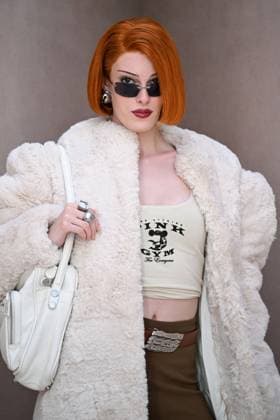 PFW Acne Studios Photocall Gigi Goode attending the Acne Studios Womenswear Spring Summer 2026 show as part of Paris Fashion Week in Paris, France on October 01, 2025. Photo by Aurore Marechal ABACAPRESS.COM Paris France  Copyright: xMarechalxAurore ABACAx