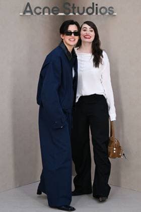 PFW Acne Studios Photocall Jacqueline Toboni and Kathryn Gallagher attending the Acne Studios Womenswear Spring Summer 2026 show as part of Paris Fashion Week in Paris, France on October 01, 2025. Photo by Aurore Marechal ABACAPRESS.COM Paris France  Copyright: xMarechalxAurore ABACAx