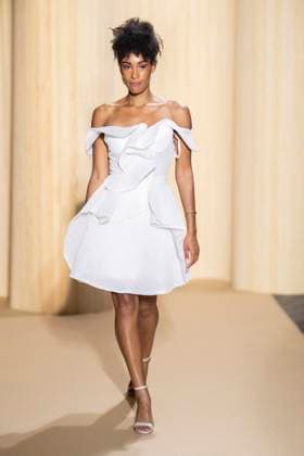 PFW - Christophe Guillarme Runway A model presents a creation by Christophe Guillarme for the Women Ready-to-wear Spring-Summer 2026 collection as part of the Paris Fashion Week, in Paris on September 30, 2025.Photo by Eliot Blondet ABACAPRESS.COM Paris France France  Copyright: xBlondetxEliot ABACAx