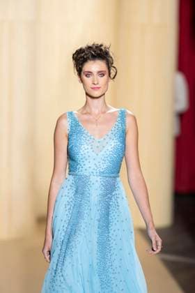 PFW - Christophe Guillarme Runway A model presents a creation by Christophe Guillarme for the Women Ready-to-wear Spring-Summer 2026 collection as part of the Paris Fashion Week, in Paris on September 30, 2025.Photo by Eliot Blondet ABACAPRESS.COM Paris France France  Copyright: xBlondetxEliot ABACAx