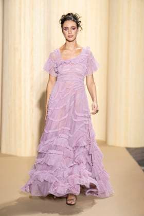 PFW - Christophe Guillarme Runway A model presents a creation by Christophe Guillarme for the Women Ready-to-wear Spring-Summer 2026 collection as part of the Paris Fashion Week, in Paris on September 30, 2025.Photo by Eliot Blondet ABACAPRESS.COM Paris France France  Copyright: xBlondetxEliot ABACAx