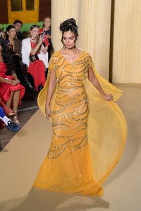 PFW - Christophe Guillarme Runway A model walks the runway during the Christophe Guillarme Womenswear Spring Summer 2026 show as part of Paris Fashion Week on October 1, 2025 in Paris, France. Photo by Jana Call me J ABACAPRESS.COM PParis Ile de France France  Copyright: xJanaxCallxmexJ ABACAx