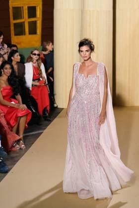 PFW - Christophe Guillarme Runway Mareva Michel (Miss Ile de France 2025) walks the runway during the Christophe Guillarme Womenswear Spring Summer 2026 show as part of Paris Fashion Week on October 1, 2025 in Paris, France. Photo by Jana Call me J ABACAPRESS.COM PParis Ile de France France  Copyright: xJanaxCallxmexJ ABACAx