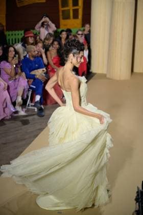 PFW - Christophe Guillarme Runway A model walks the runway during the Christophe Guillarme Womenswear Spring Summer 2026 show as part of Paris Fashion Week on October 1, 2025 in Paris, France. Photo by Jana Call me J ABACAPRESS.COM PParis Ile de France France  Copyright: xJanaxCallxmexJ ABACAx