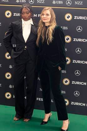 Nia DaCosta and Hildur Gudnadottir at the premiere of the Amazon Prime Video film Hedda at the 21 Zurich Film Festival 2025 in the Kongresssaal Zurich, 01 10 ,2025 Foto:xA.xRaemyx xFuturexImagex hedda_5012