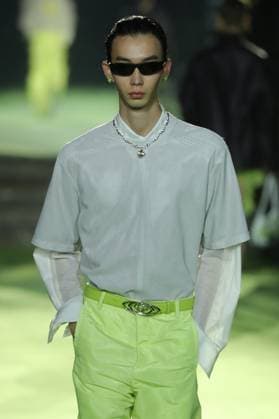PFW - Casablanca Runway A model walks the runway during the Casablanca Womenswear Spring Summer 2026 show as part of Paris Fashion Week on October 01, 2025 in Paris, France. Photo by Alain-Gil Gonzalez ABACAPRESS.COM Paris France  Copyright: xGonzalezxAlain-Gil ABACAx